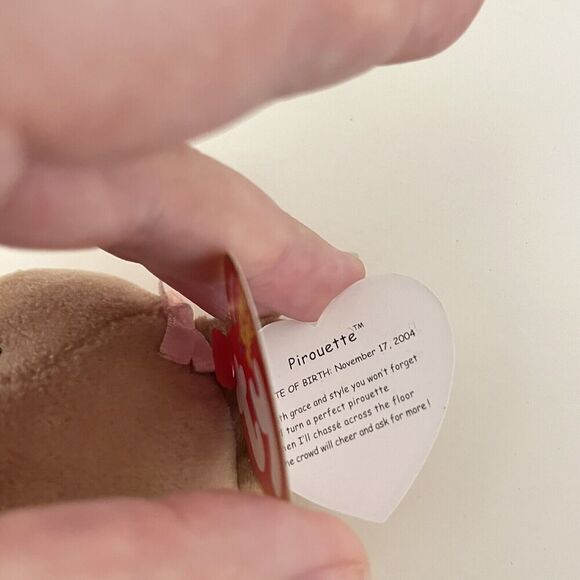 TY Beanie Baby PIROUETTE the Ballerina Bear Retired w/ Tag - Picture 7 of 11